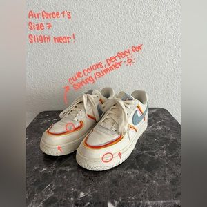 Nike Air Force 1 Sail Denim Swoosh